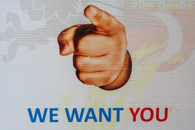 WE WANT YOU.